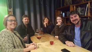 Wellington Writers Group (Janis, Mark, Niamh, Molly and Chris)